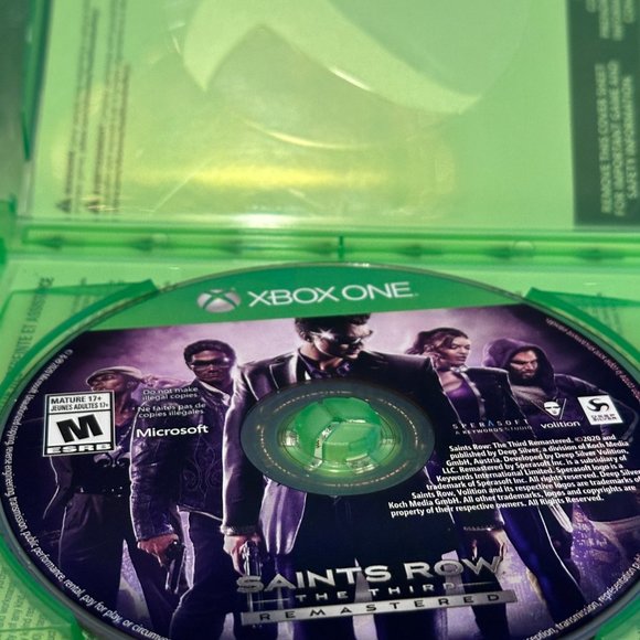 Saints Row The Third Remastered Xbox One In Box Missing Manuals - Picture 3 of 3